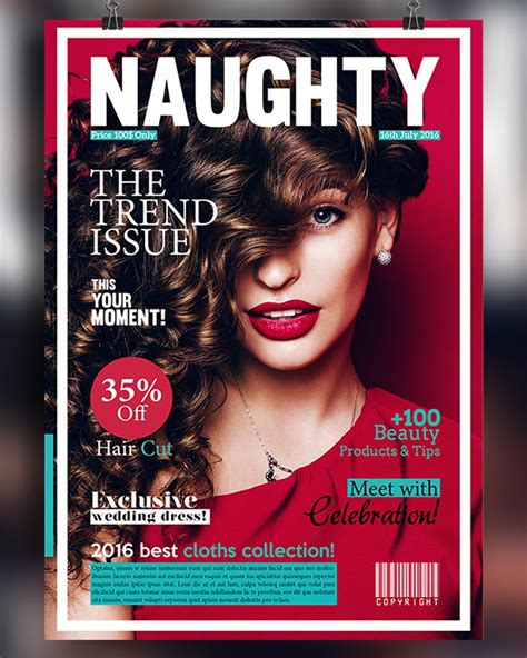 create free magazine cover.